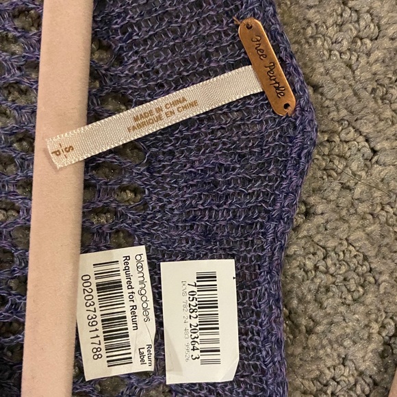 Free People Sweater Blouse. Small. New w/tags - Picture 5 of 5
